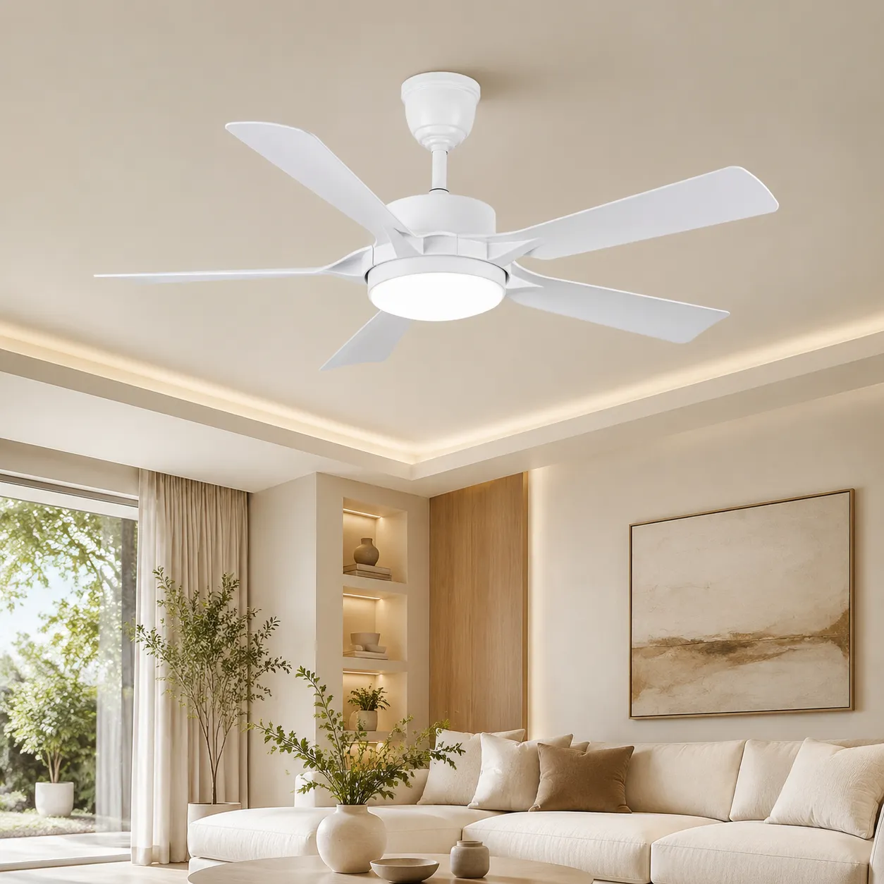 Quạt trần trang trí FL-HD-517-W