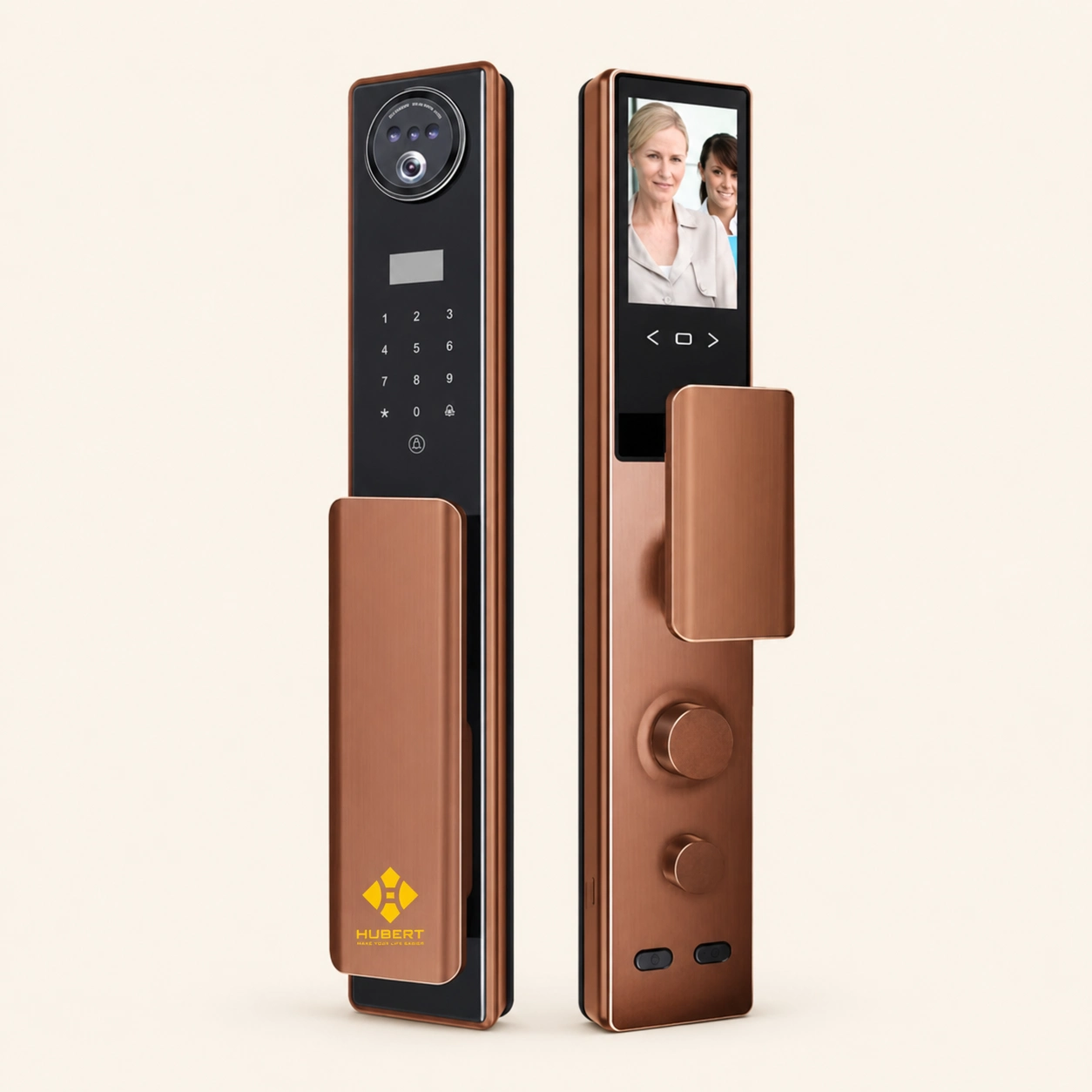 Khóa điện tử Hubert Series EU HB CGI5F TITAN EU Amber Gold