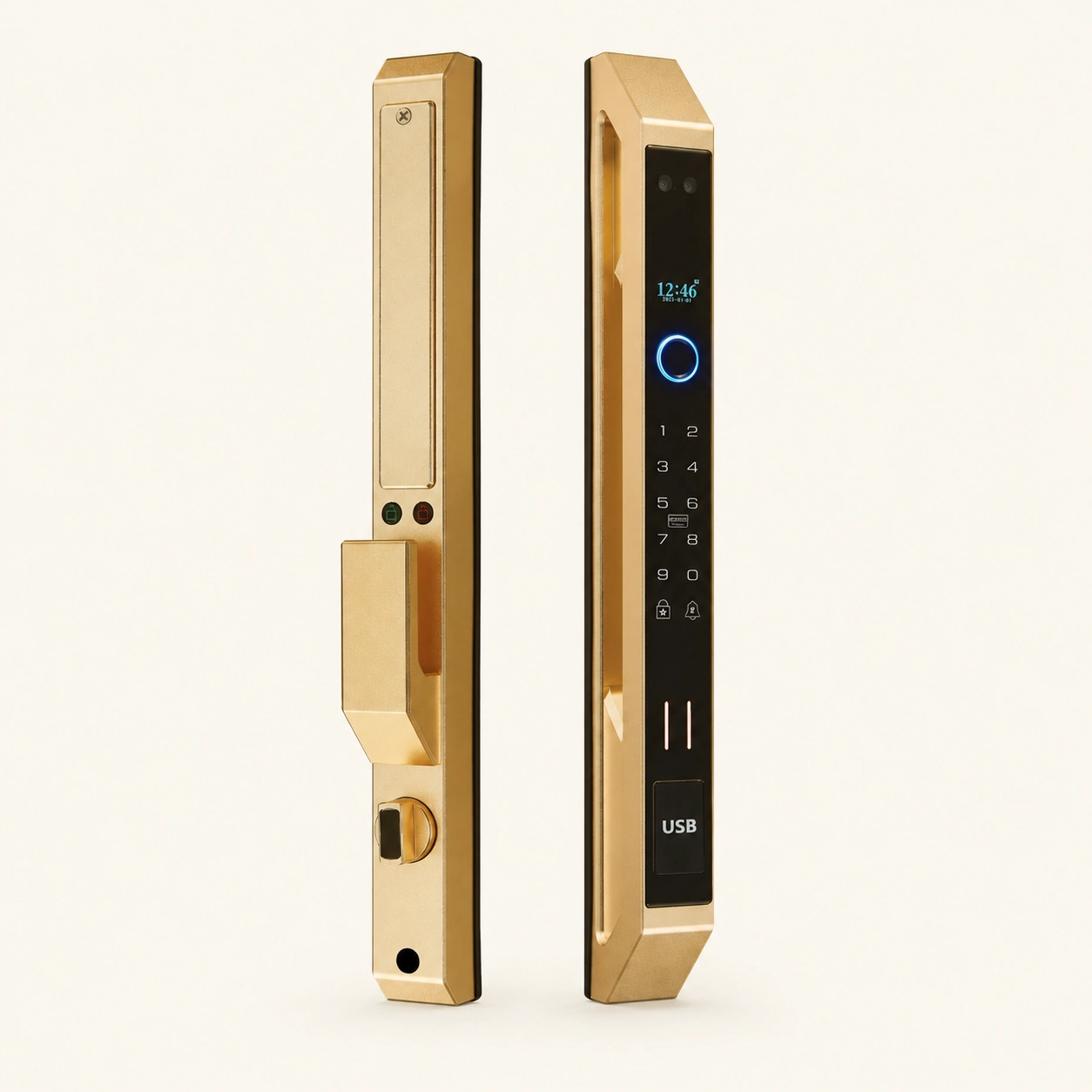 Khóa điện tử Hubert Series EU HB CNI7F EU Gold