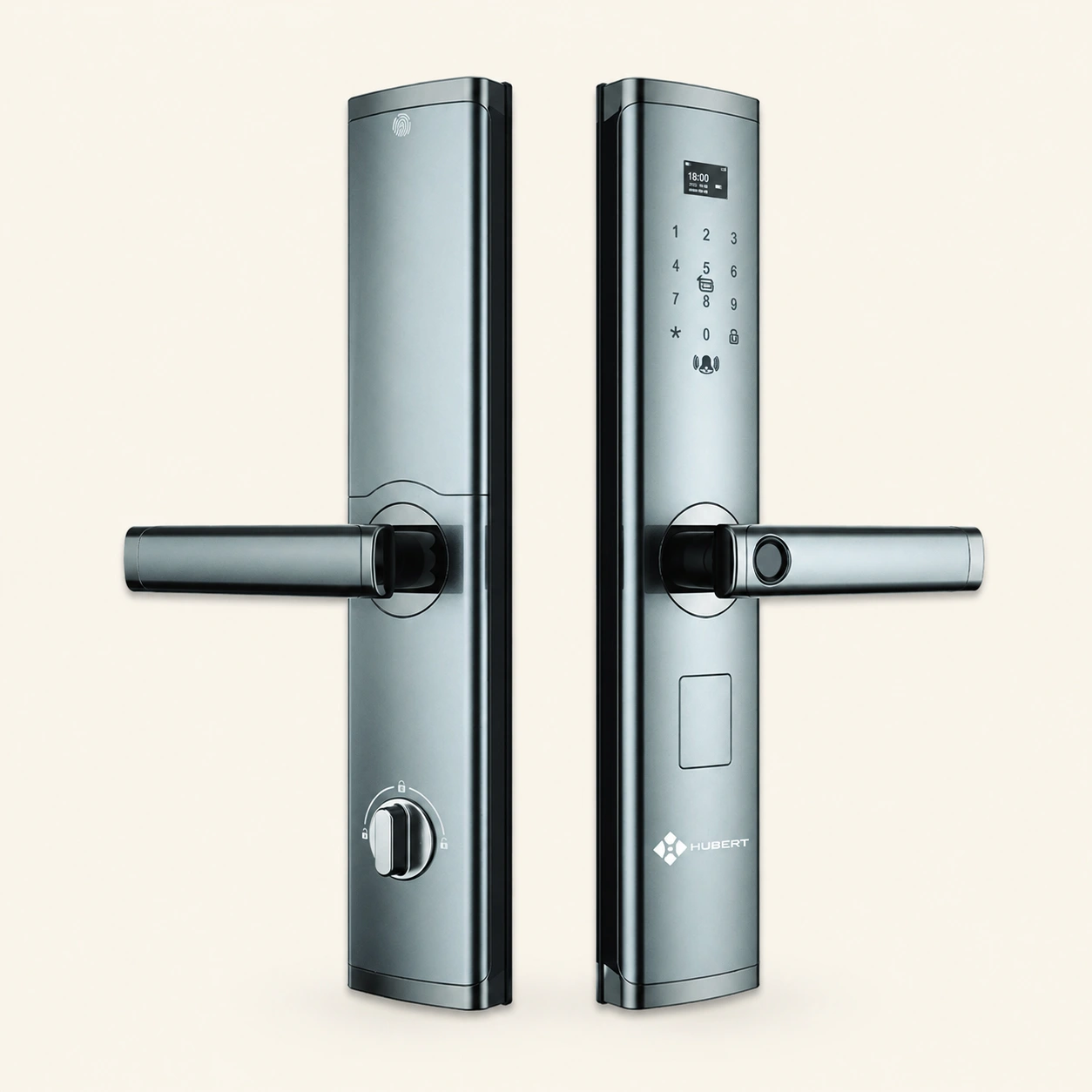 Khóa điện tử Hubert Series Luxury HB CG61 Gray