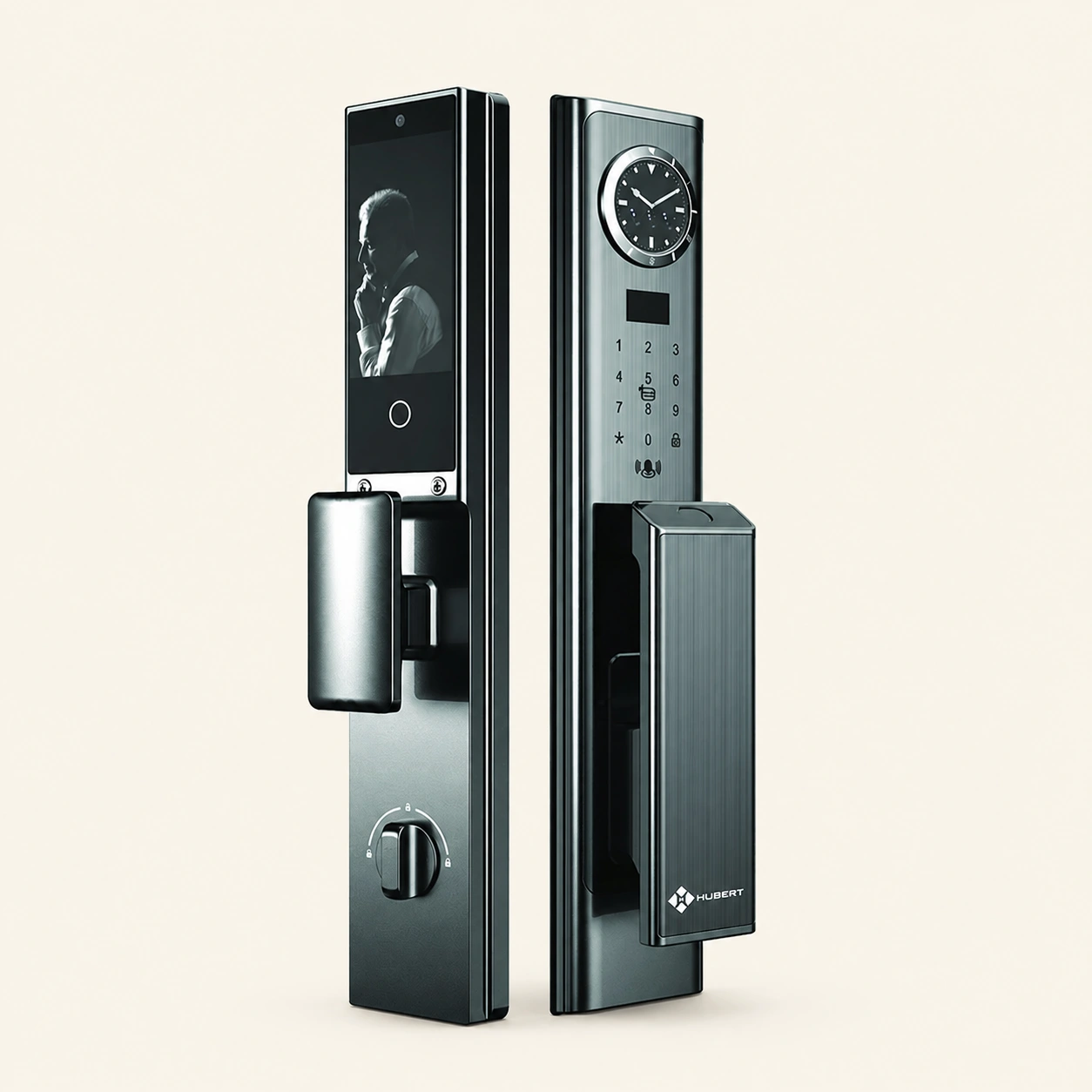 Khóa điện tử Hubert Series Luxury HB CG89VF Gray