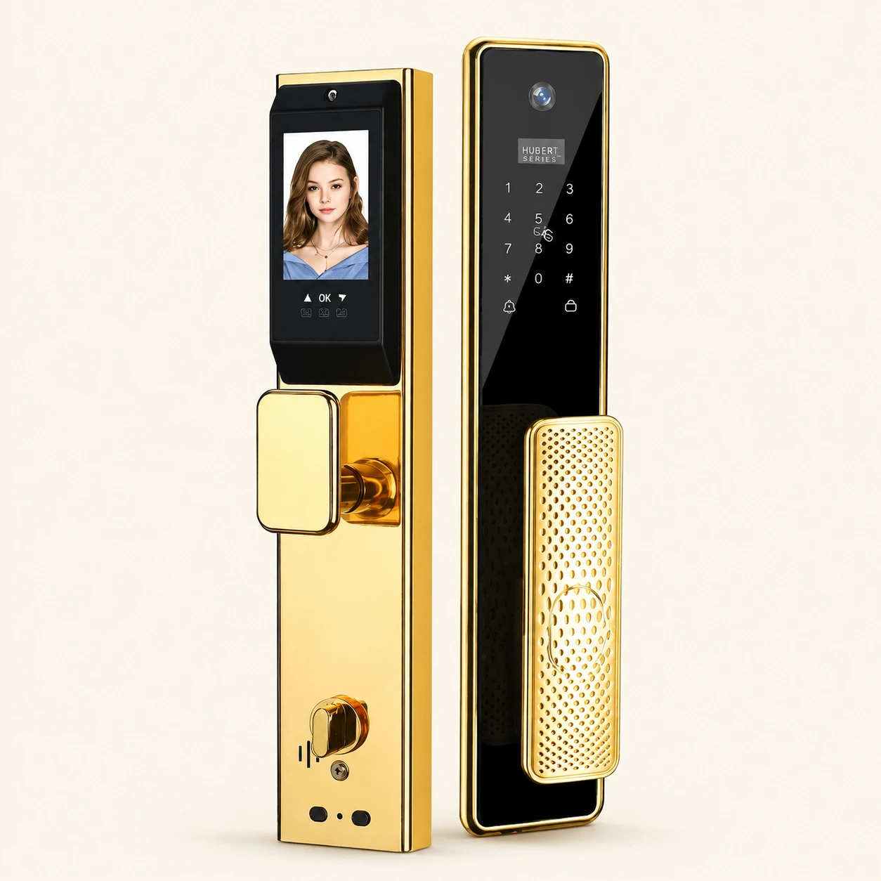 Khóa điện tử Hubert Series Luxury HB CG99F GOLD 24K