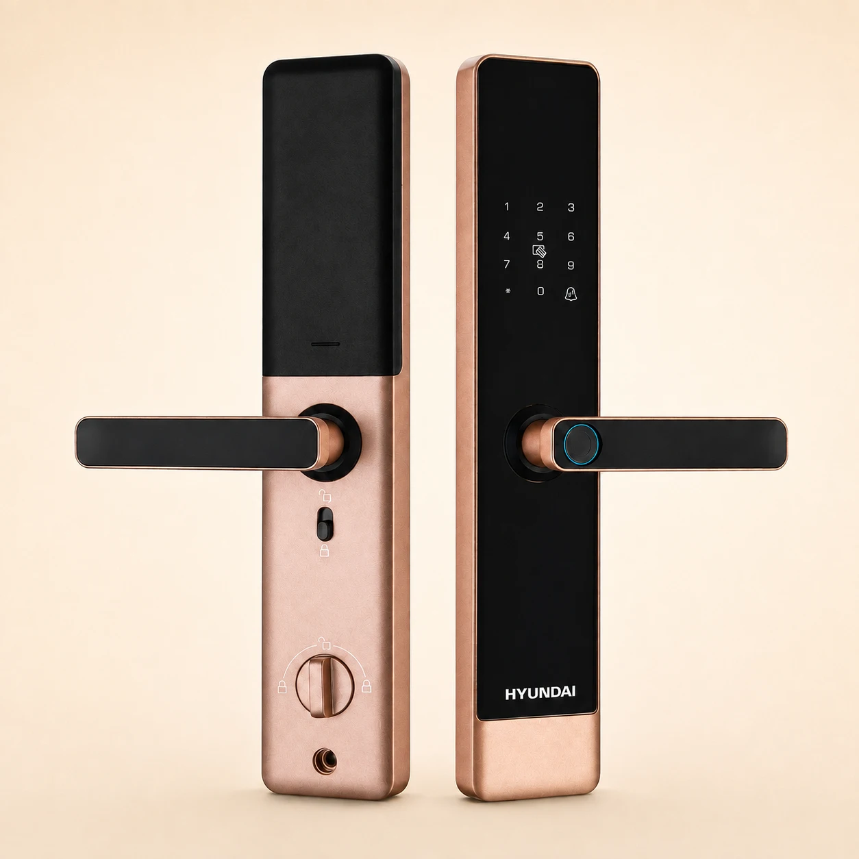 Khóa điện tử Hyundai Classic HY-SL007 Rose Gold