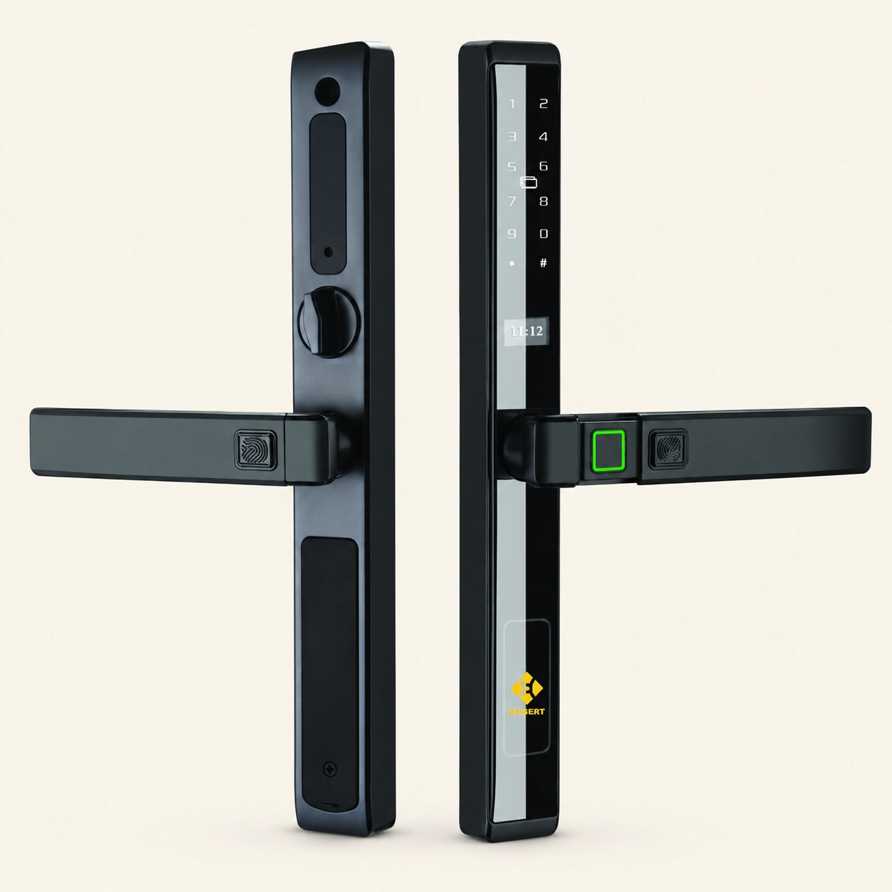 Khoá điện tử cửa nhôm Hubert HB CN77 Black 