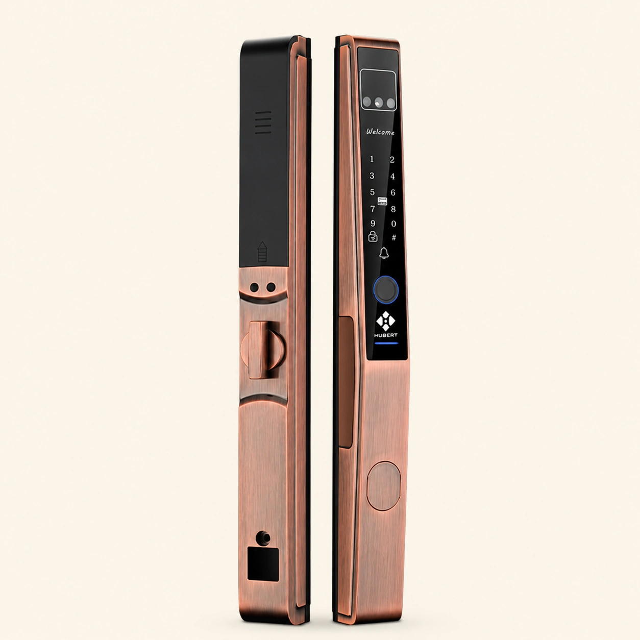 Khoá điện tử cửa nhôm Hubert HB CN82F Bronze